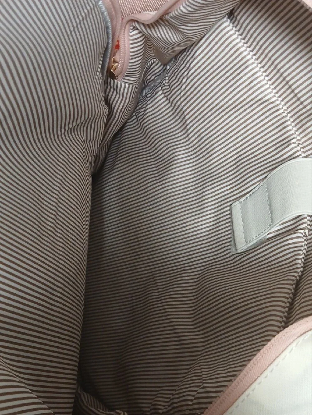 Two-Tone Cream and Light Pink Everyday Backpack